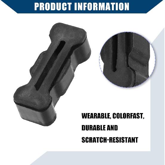 Nr. 15726082 / Verriegelungsstopper für GMC Sonoma 1994-2004 für Chevy S10 1994-2004 / Heckklappen-Verriegelungsstopper / Strapazierfähiges Gummi / 1 Paar Schwarz