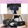 Denim Bag For Women With Large Capacity And Zipper Closure Perfect For School And Daily Use