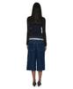 PARTIMENTO WOMEN V-Neck Multi-Combination Long Sleeve Tee_Navy