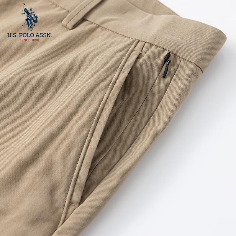 U.S. POLO ASSN. Men's Light Business Straight-Leg Lyocell Cool-Feel Pants