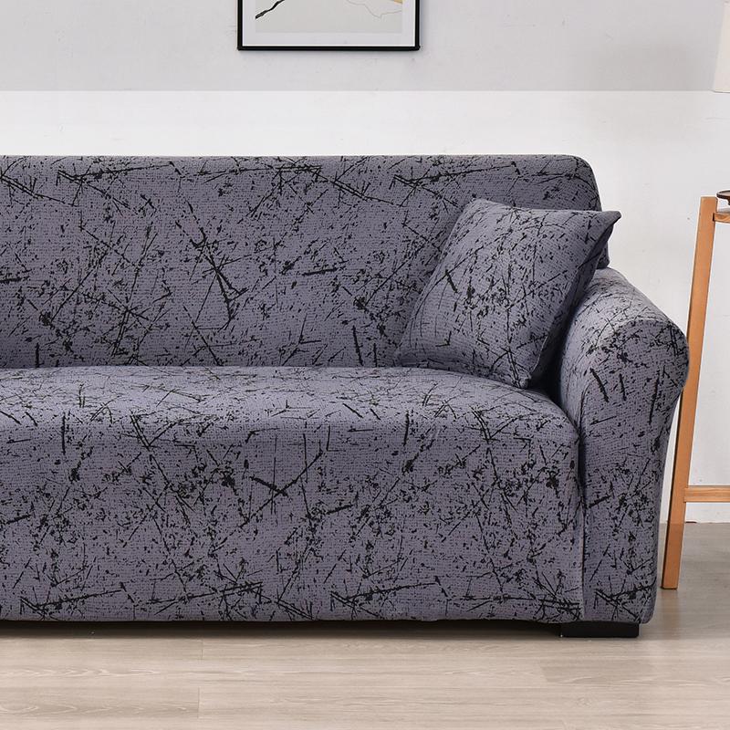 Lattice Printed Sofa Cover for Living Room Pet Kids Stretch Elastic Couch Cover for L Shape Sectional Furniture Protector