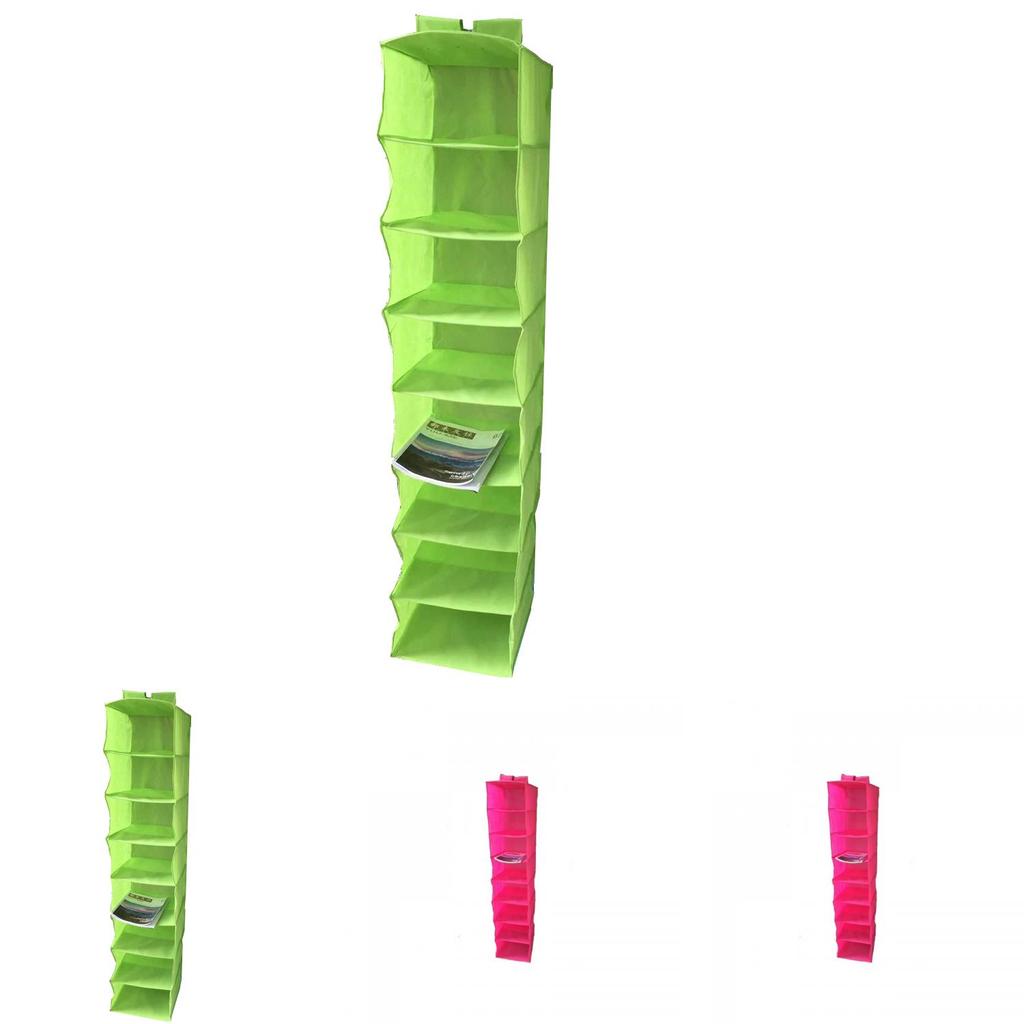 8tier Nonwoven Hanging Shoe Organizer For Closet Storage And Home Organization