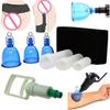 Men's Vacuum Stretching Device with Cupping Accessories and Hanging Belt