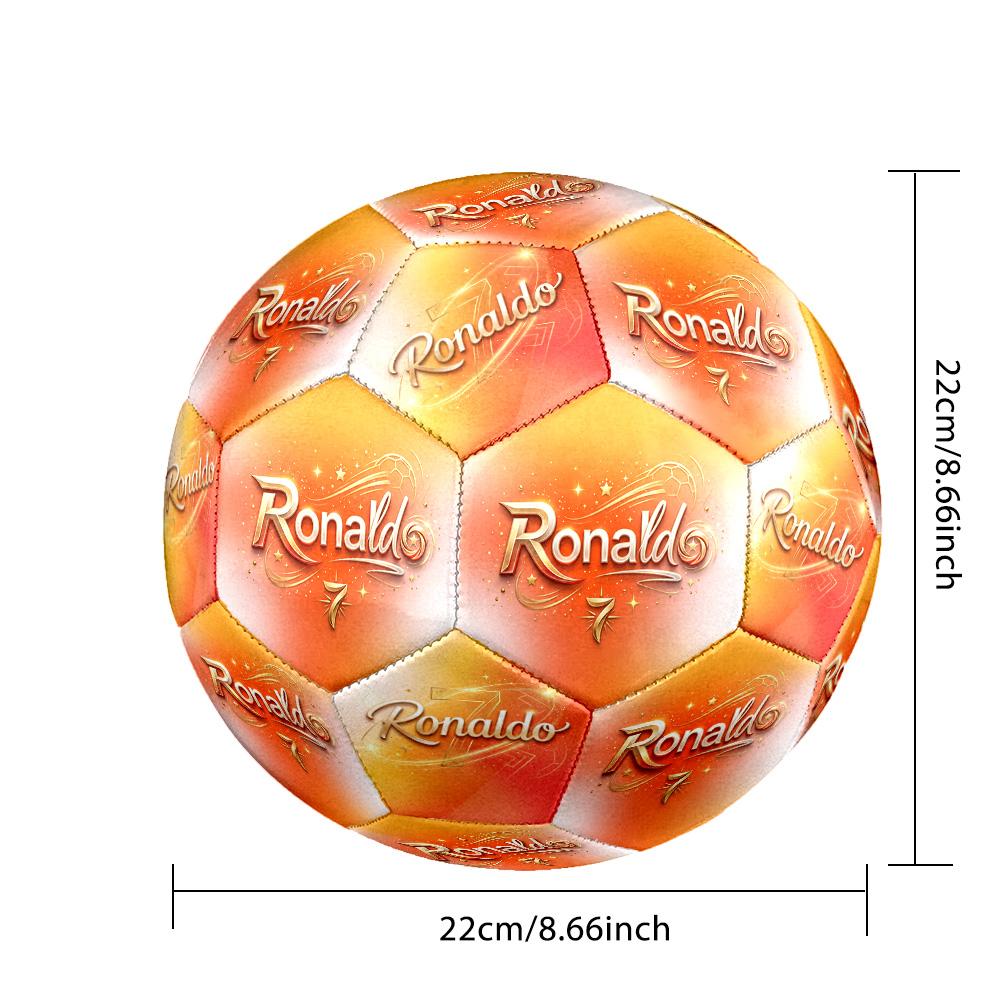 Ronaldo's Soccer Journey Size 5 Soccer Football Machine Sewn Indoor/Outdoor Universal Football Sports Enthusiast Gifts