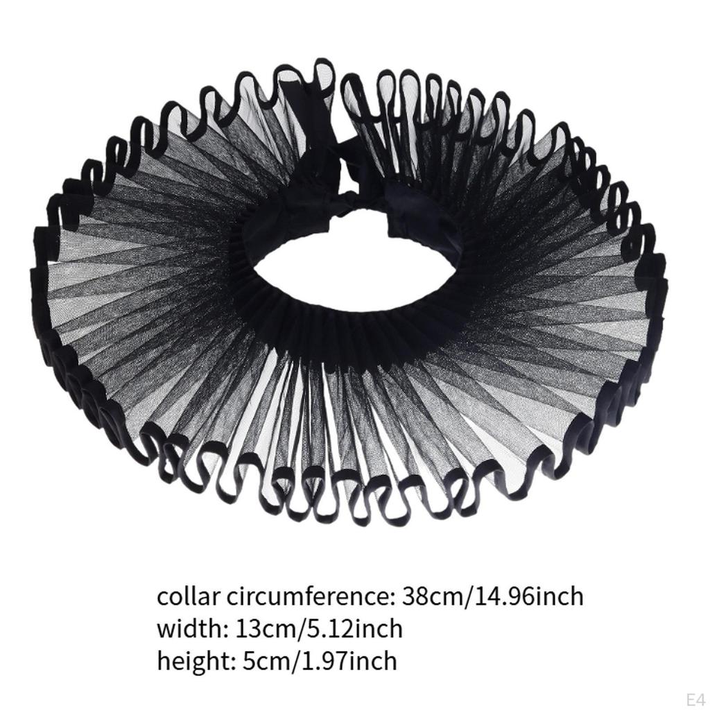 Elżbietańska Kryza Klauna Wygodne Falbankowe Kołnierze na Halloween Średniowieczne