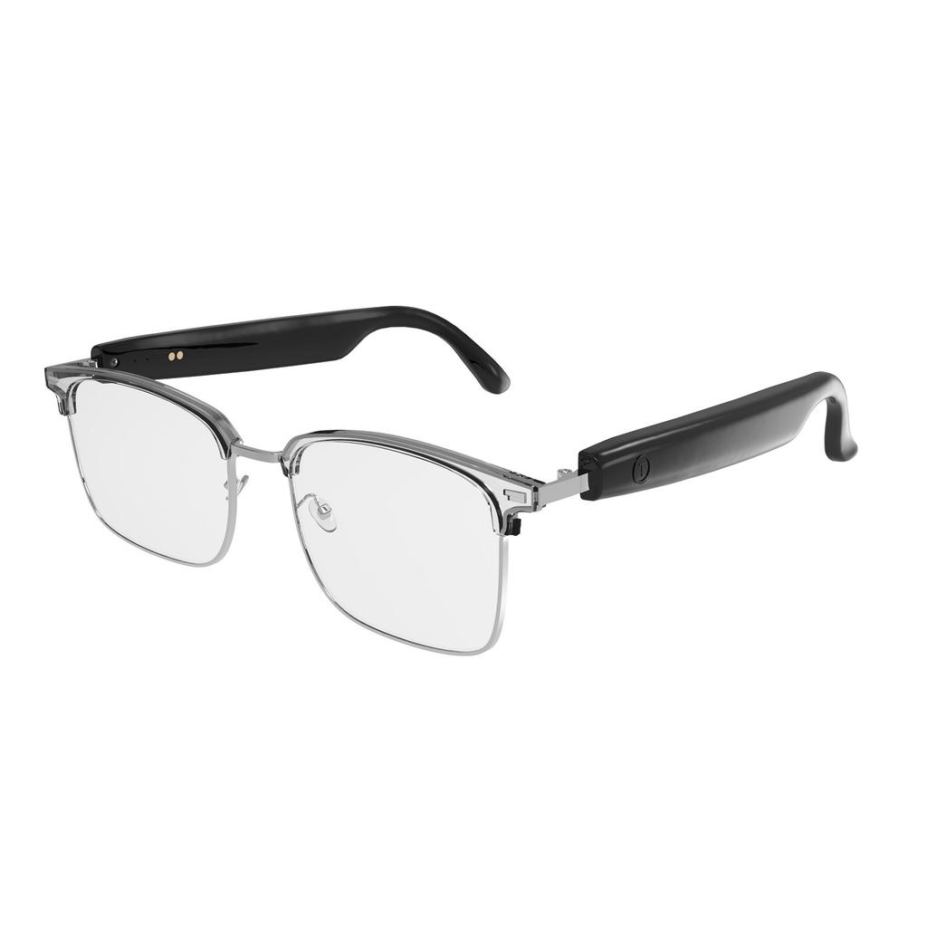 Ai Intelligent Translation Bluetooth-Brille Blaulicht-Farbwechsel Musik hören Anrufe Multifunktionsplatte Wechselglas-Sonnenbrille
