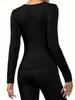 European & American Women's Slim-fit Long-sleeve Plush Warm Home Top
