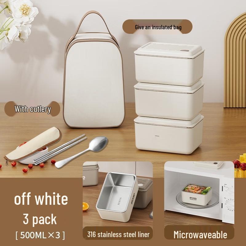 ZISIZ Insulated Microwaveable Lunch Box