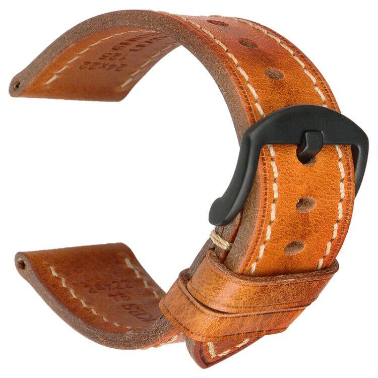 

Ремінець для годинника Розкішний ремінець для годинника Натуральна шкіра Ремінці для годинника 20 мм 22 мм Чорний Темно-коричневий Жіночий Чоловік Ремінець для годинника з натуральної шкіри 20mm