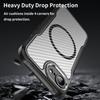 For iPhone 16e Case Compatible with MagSafe Hybrid Phone Cover Carbon Fiber