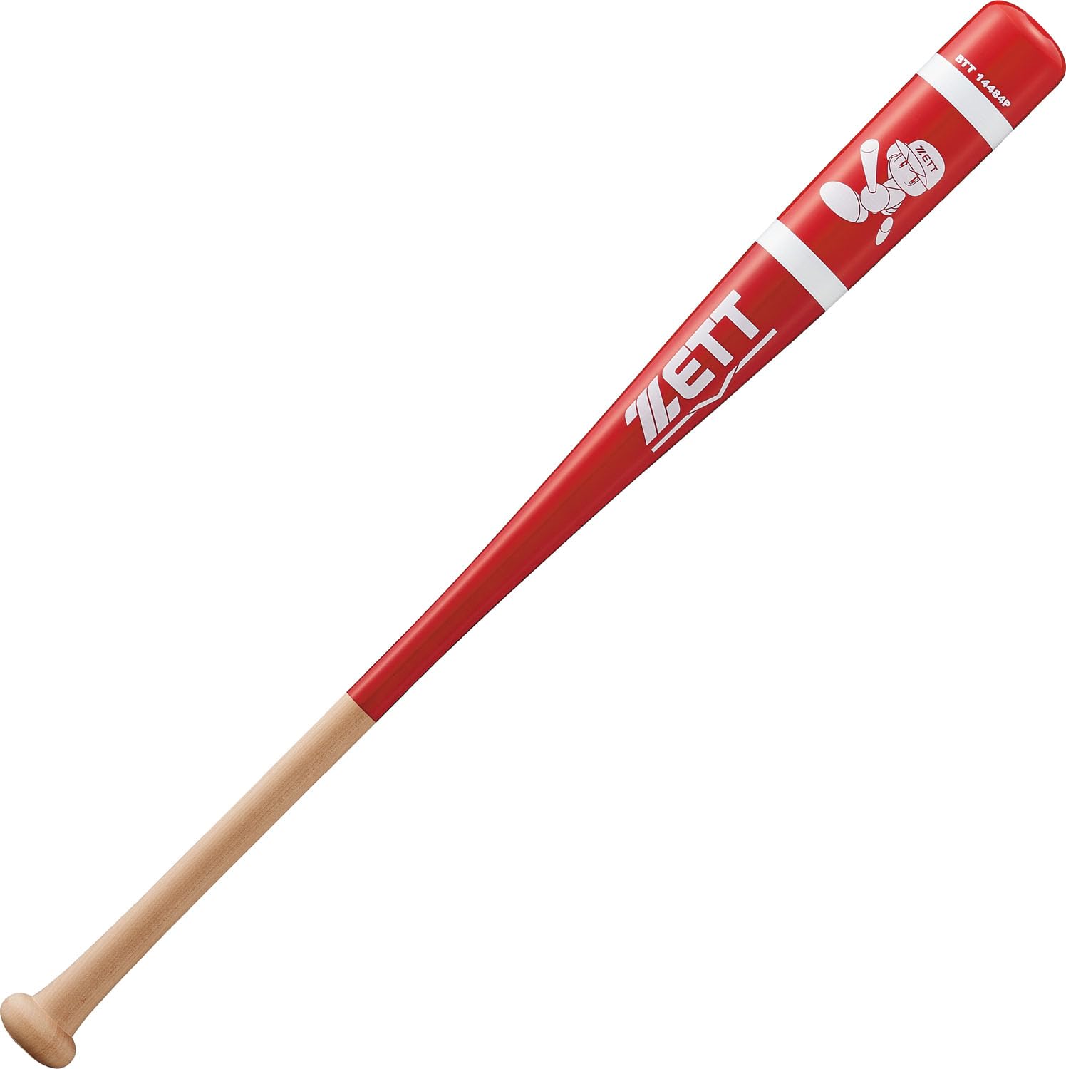 

ZETT Training Bat, 84cm, Red (6400), Made in Japan, BTT14484P