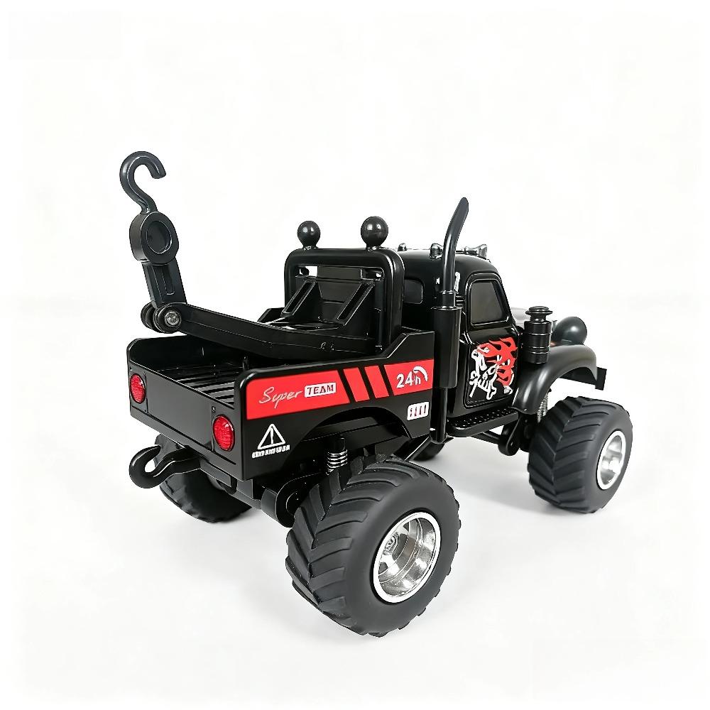 APP1: 64 Mini Alloy Remote Control Truck with Return Power Car Model Male Toy Gift Indoor and Outdoor Toy Car Off road Vehicle T