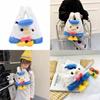 Cartoon Duck Plush Kids Handbag With Breathable Design For Daily Use
