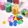 100 Plastik Sayma Çipi - İnteraktif Öğrenme Eğitici Matematik Öğretim Yardımcıları Çok Renkli Plastik Sayaçlar