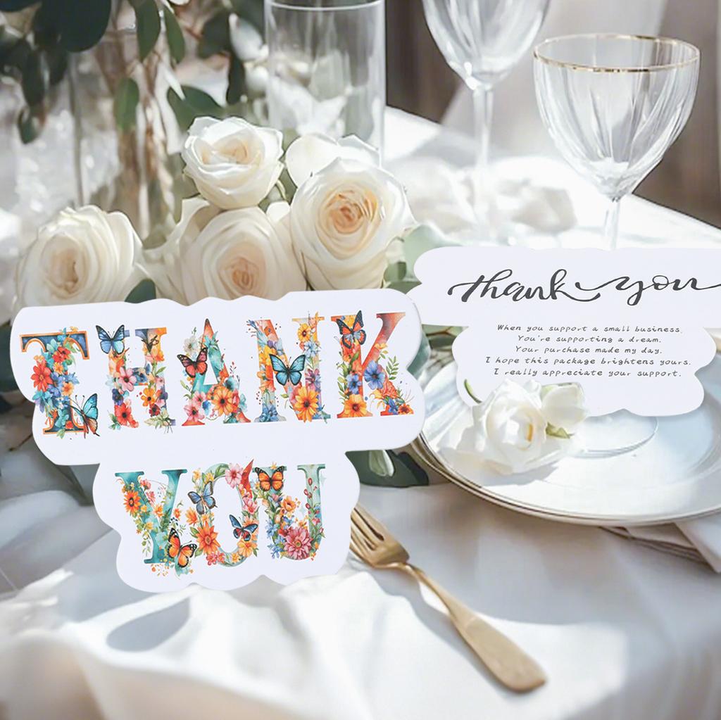 50 Adet Yabani Çiçek Kelebek Teşekkür Kartları 1. Doğum Günü Partisi Süslemeleri Çocuk Yetişkin Hediyelikler Düğün Bebek Partisi Malzemeleri
