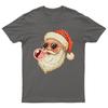 Cool Santa Claus Heart T-Shirt Unisex Gift Retro Seasonal Funny Xmas Womens