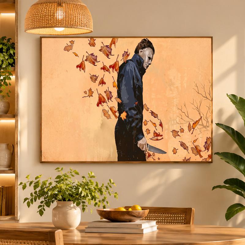 5D Diamond Painting Halloween Michael Myers DIY Full Drill Diamond Art Kit Home Decoration