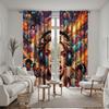 2 pezzi di HD ascolto illimitato di musica ragazze e ragazzi tenda decorativa Sistema di colori tenda stampata digitalmente decorazione per la casa