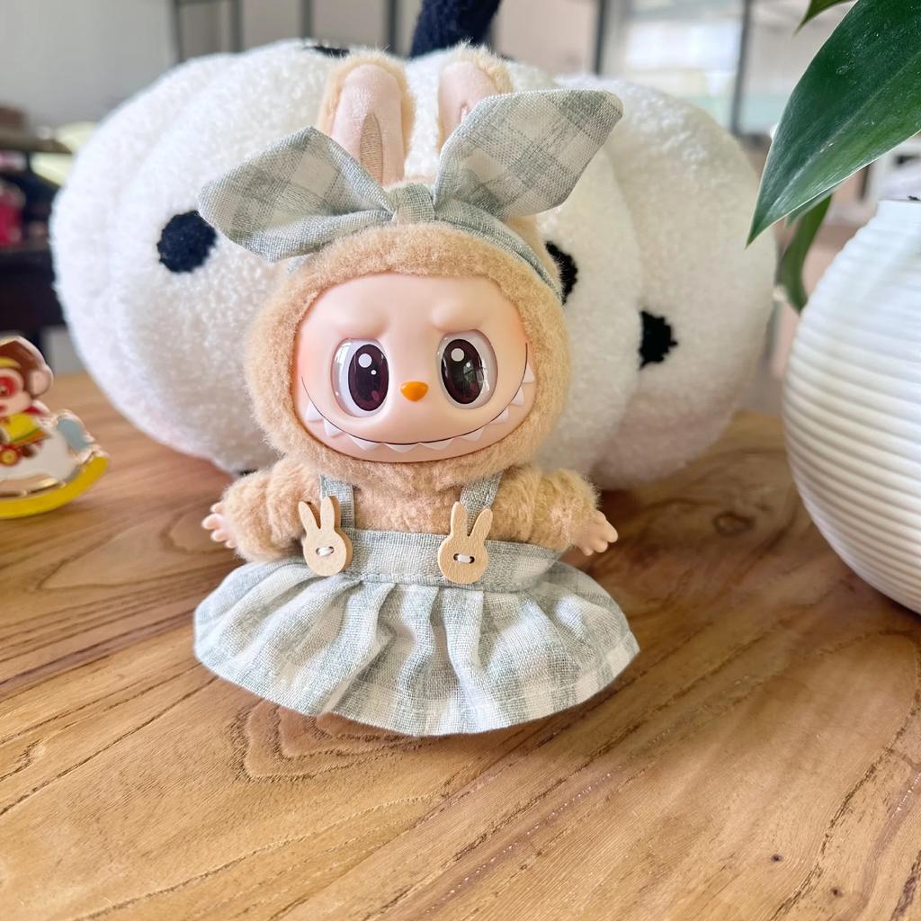 17cm Cute Mini Plush Doll'S Clothes Outfit Accessories For Korea Kpop Exo Labubu Idol Dolls One Szie Clothing DIY Girl Gift