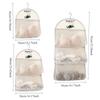 Large Capacity Storage Net Dormitory Wardrobe Socks Underwear Hanging Bag Multilayer Breathable Mesh Pocket Door Storage Bags