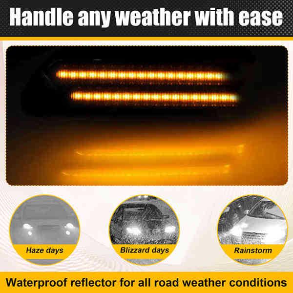 1 Pair of Side Marker Lights for 2014+ BMW Mini Cooper F55/F56 LCI2