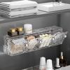 Elegant Cotton Pad & Makeup Storage Wall-Mounted Rack - Punch-Free Design