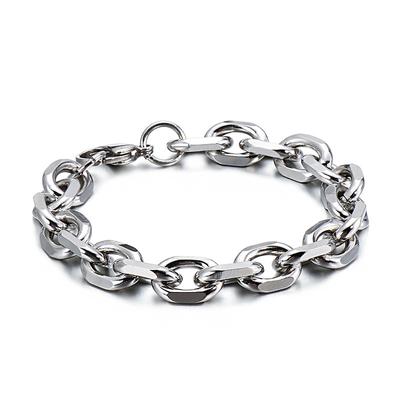 Dominierender Punk-Hip-Hop-Schmuck aus Titanstahl in O-Form, trendige Armbänder für Männer und Frauen 