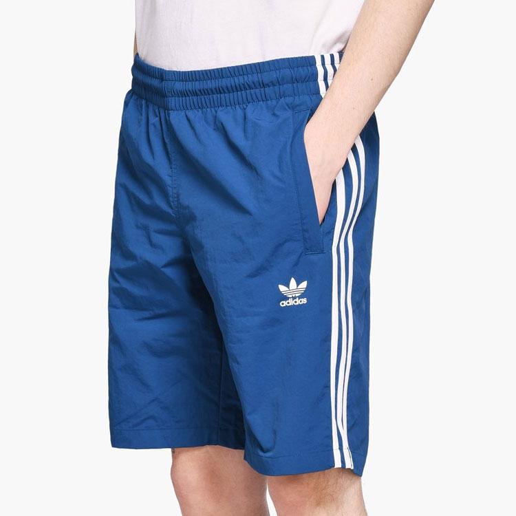 Adidas Originals Trefoil Stripe Sports Shorts Men Shorts Blue DV1578