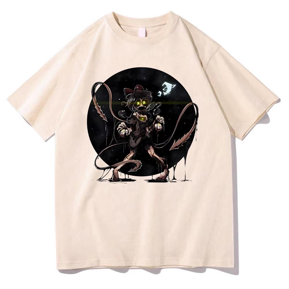 Unisex Bavlněné Tričko Vražedné Drony Top Manga Y2K Letní Tričko Harajuku Tmavá Estetika Trička Pohodlné Krátký Rukáv Top