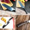 Japanese Multi-purpose Knife, Stainless Steel Paring Knife, Wooden Handle Chef Knife for Cutting Fruits and Vegetables