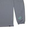 SPALDING Long Sleeve T-Shirt, Geometric Logo, Heather Gray, Size M, SMT24107