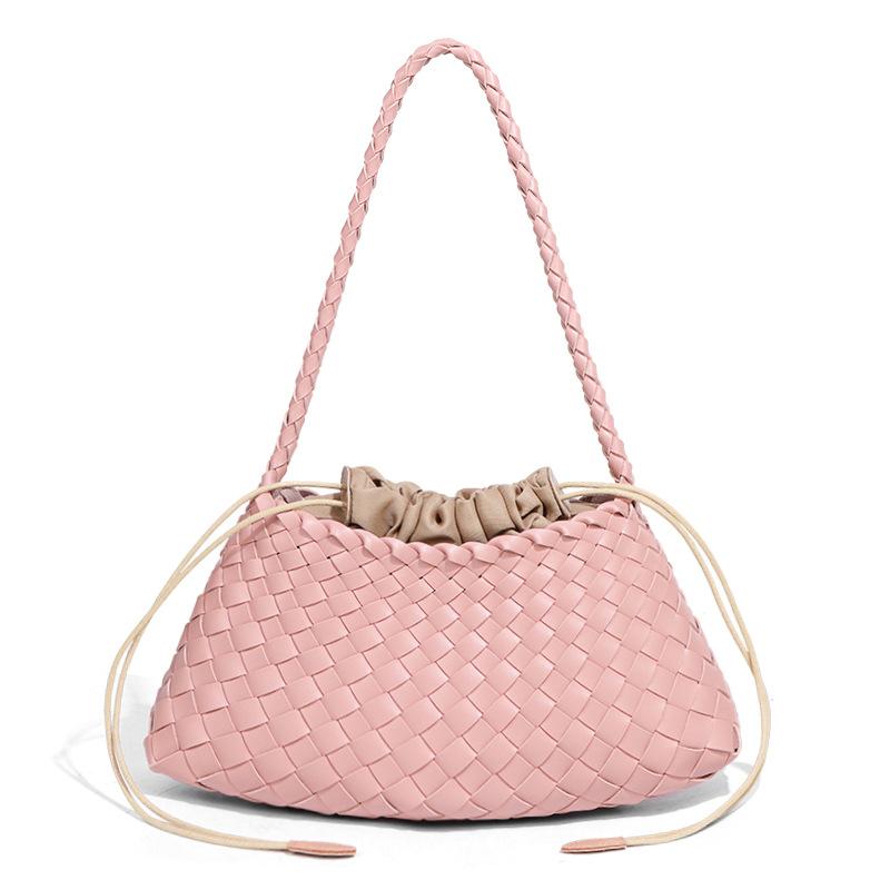 Nischen Design Tasche Frühling/Sommer Neuer Stil Leichter Luxus Gewebte Achseltasche Handgehalten Gemüsekorb Einzelne Schulter Tragetasche