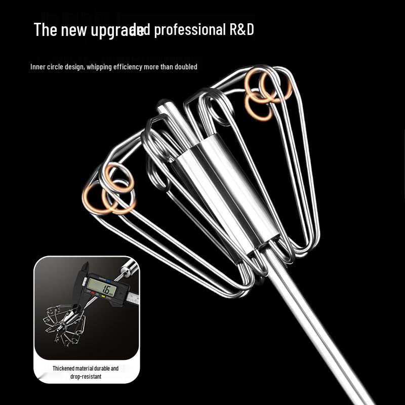 316 Stainless Steel Semi-Automatic Egg Beater