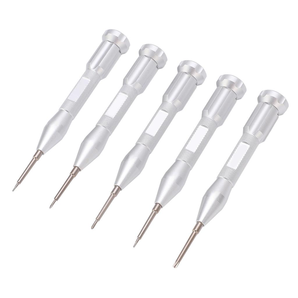 5PCS Small Screwdriver Assortment Point Tip Metal Handle Screwdriver Set for Electronic Repair