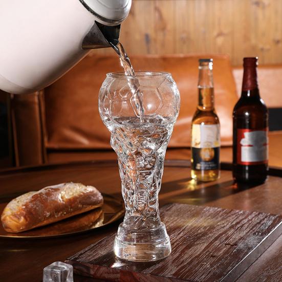 Trophy Beer Glass, High Borosilicate Glass Cup for Craft Beer, Large Capacity Soccer Trophy Mug, Bar Home Beer Cup Party Gift