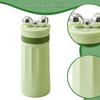 Water Bottle for Travel Leak Silicone with Portable Lid Suitable Office Camping Beach Hiking