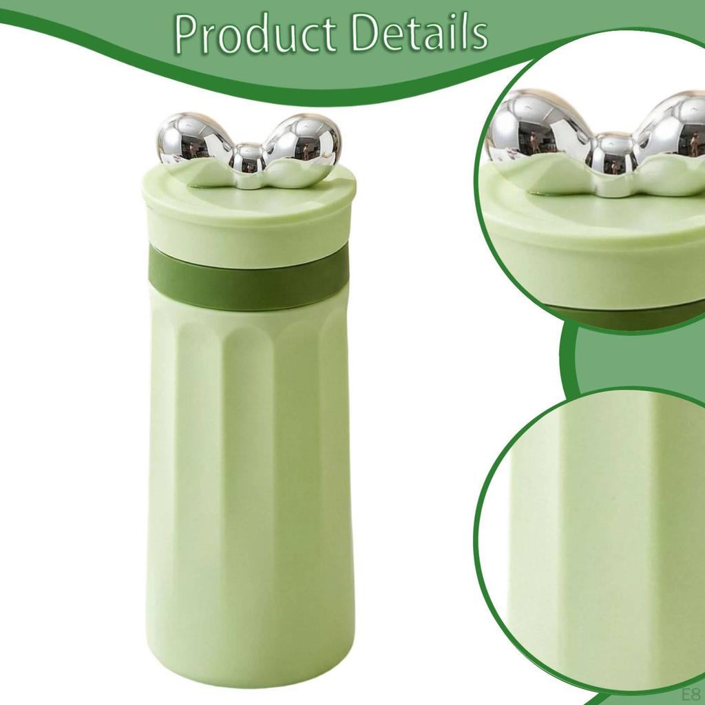 Water Bottle for Travel Leak Silicone with Portable Lid Suitable Office Camping Beach Hiking