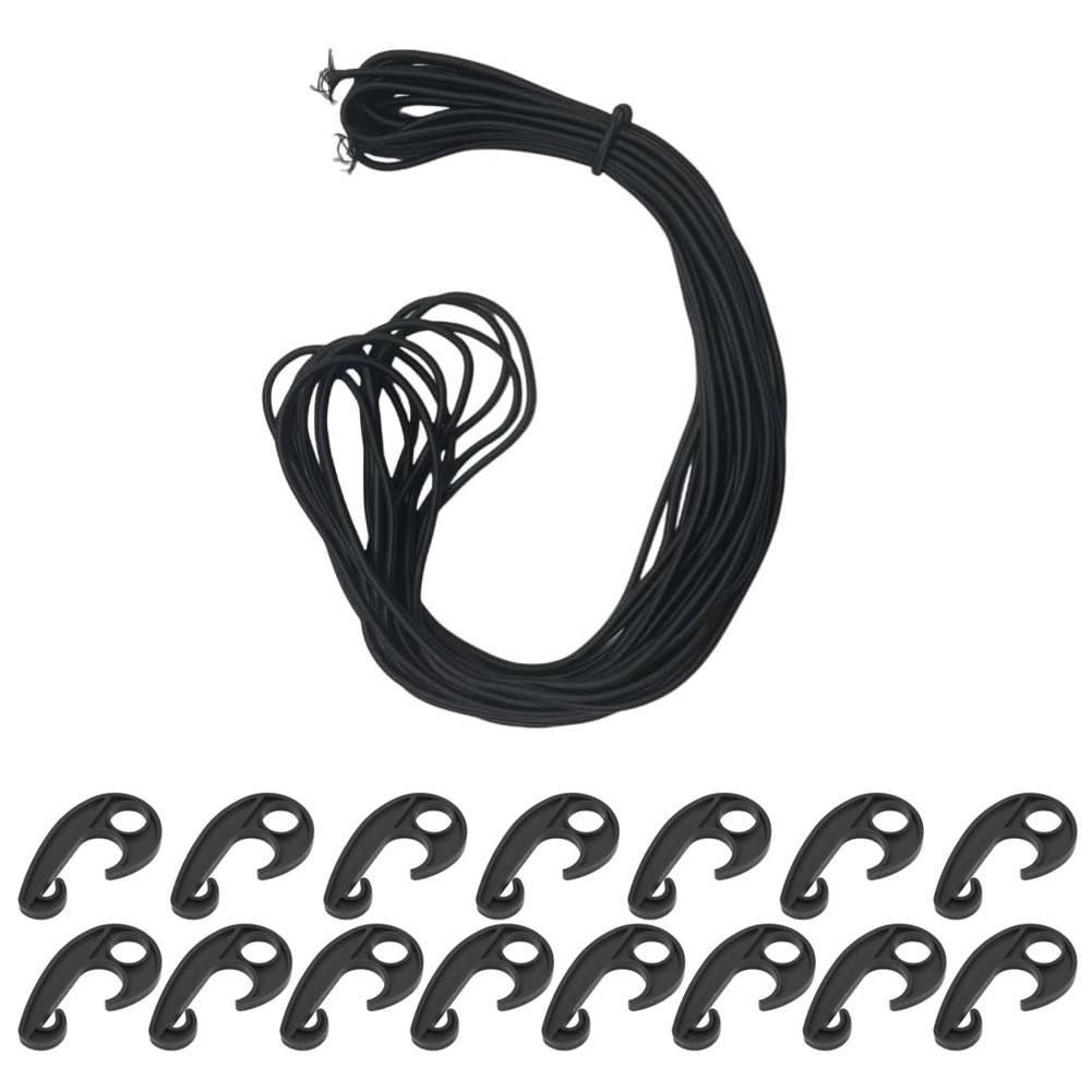 

Грузовая сетка Сверхпрочная сетка Сетка для прицепа Чехол для прицепа Сетка из тканого материала высокой плотности 15 hooks + elastic rope