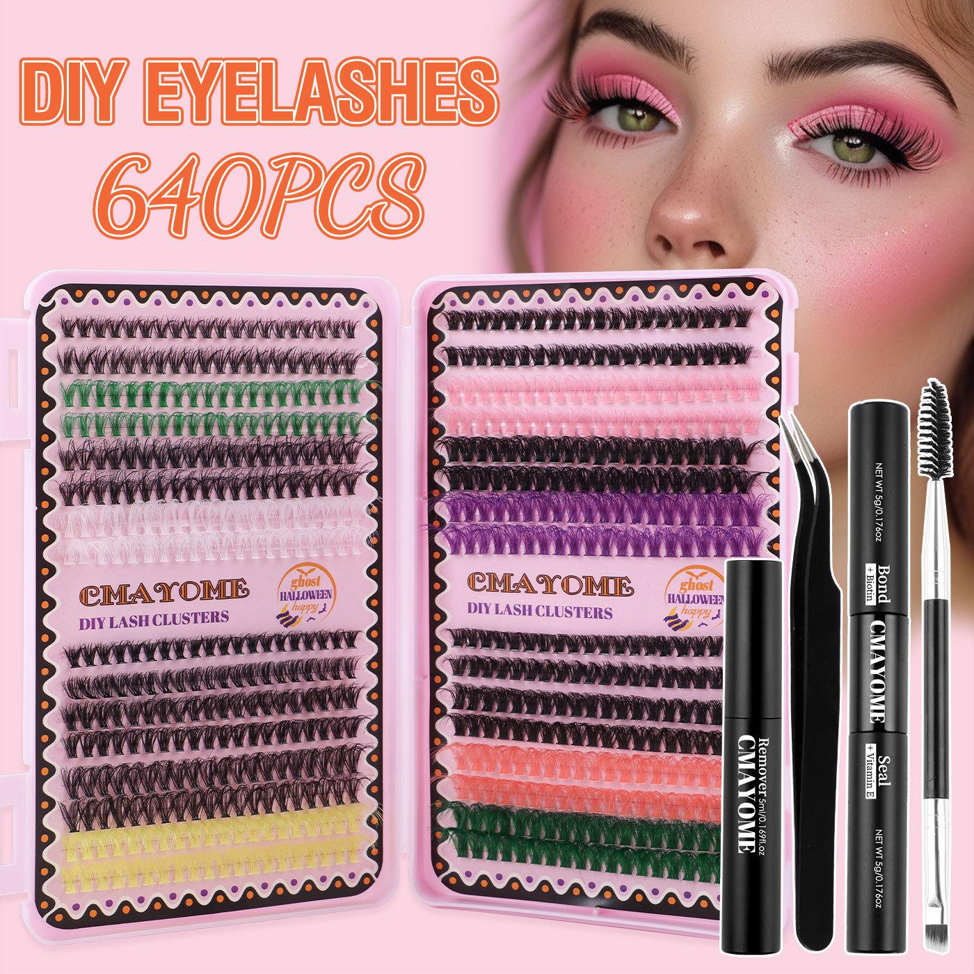 

Diy Segmented Single Tuft Of Hair Colored False Eyelashes 8-16Mm Eyelashes D Song Dense Curl