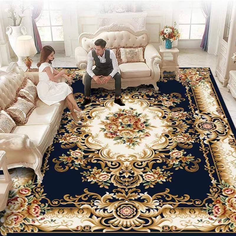 European Style Living Room Carpet, Sofa, Coffee Table Carpet, Large Area Bedroom Bedside Carpet