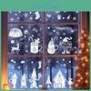 Snowflake Reindeer Window Sticker Static Pvc Glass Decals For Decor Christmas
