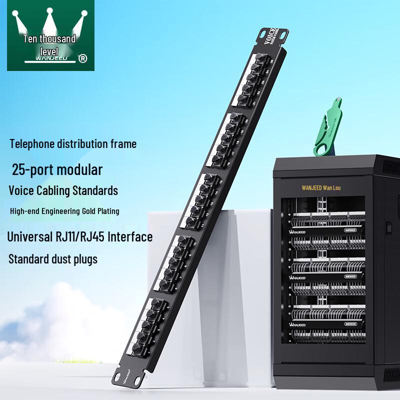 

WANJEED Network and Voice Patch Panels & Cable Management