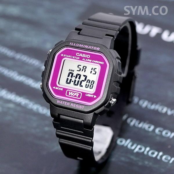 Casio Women's Square Colorful Student Casual Fashion Wristwatch