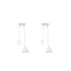 Simple Geometric Pearl Drop Earrings Elegant Fringe Dangle Earrings for Women Casual Style