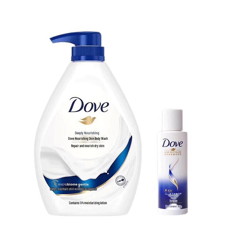DOVE Deep Moisture Body Wash & Shampoo Set