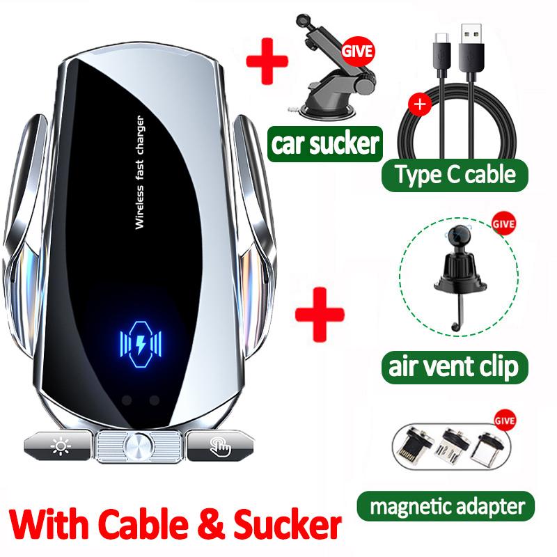 Быстрое автомобильное беспроводное зарядное устройство 300 Вт для Samsung Galaxy Note 20 — фото 25