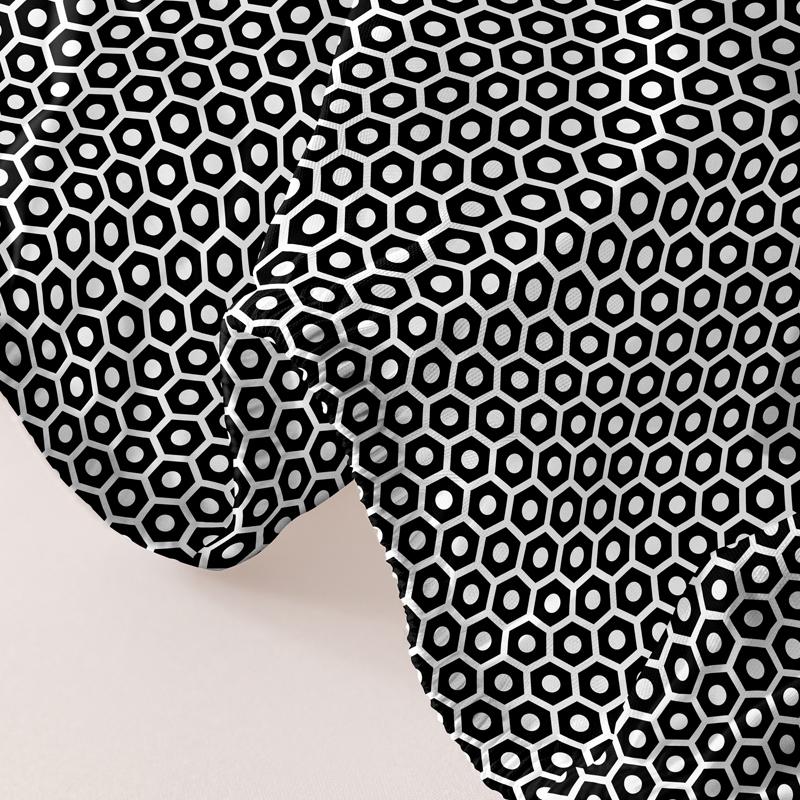 1 Simple Modern Geometry  Printed Matte Fitted Sheet, Bedroom Printed Bed Cover, Bedding (Excluding Pillowcases)