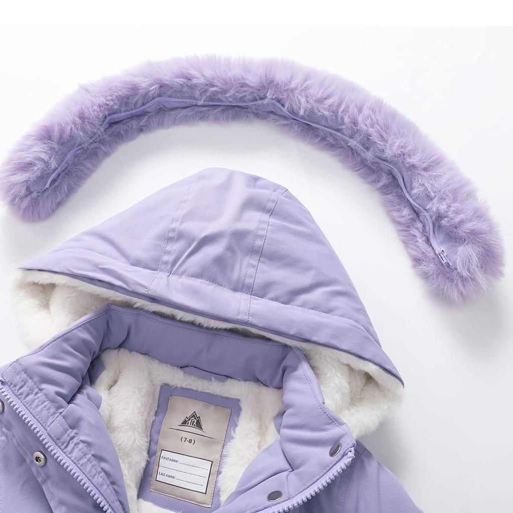 Teenager Mädchen Winterparkas Kinder Einfarbig Taille Verdickte Isolierung Plüsch Kapuzenjacke Mantel Kinderkleidung Lang Oberbekleidung