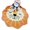 Round Faux Wool Floral Area Rug Living Room Sofa Coffee Table Bedroom Bedside Chair Basket Decor