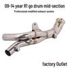 Stainless Steel Exhaust Mid-Section Connector for 09-14 YZF-R1 Motorcycle